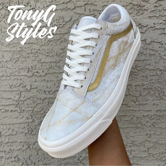 ✨NEW✨ VANS OLD SKOOL “GOLD MARBLE” (CUSTOM)